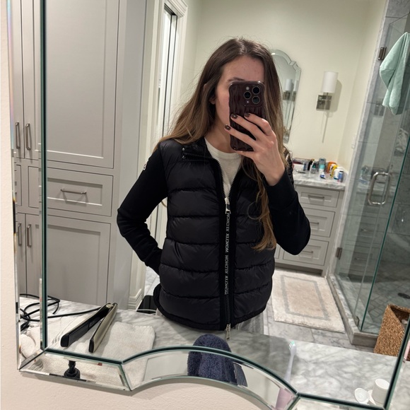 NWT Moncler zip up padded hoodie Women’s size S firm price no offers